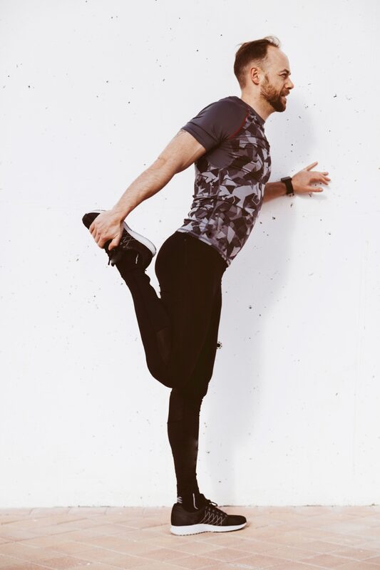 Man balancing outdoors